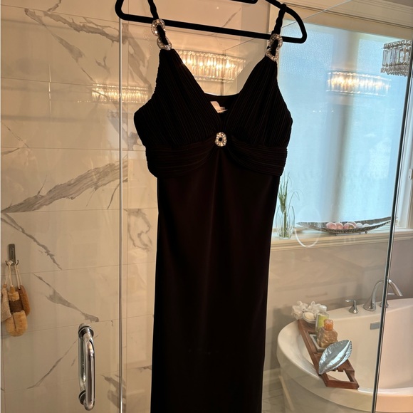 Vintage year 2K Joseph Ribkoff  little black dress with sparkling embellishments - Picture 5 of 17